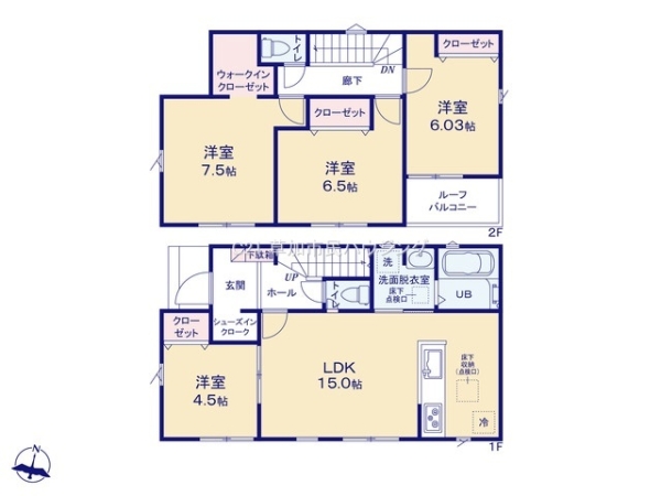 草加市苗塚町　新築一戸建て　23　1期10号棟
