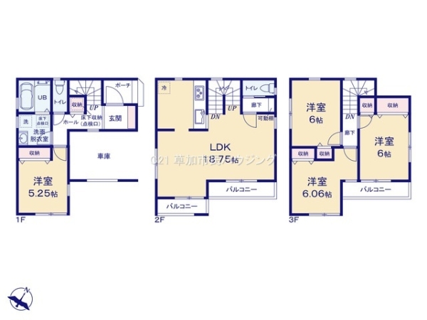 草加市谷塚町　新築一戸建て　4期