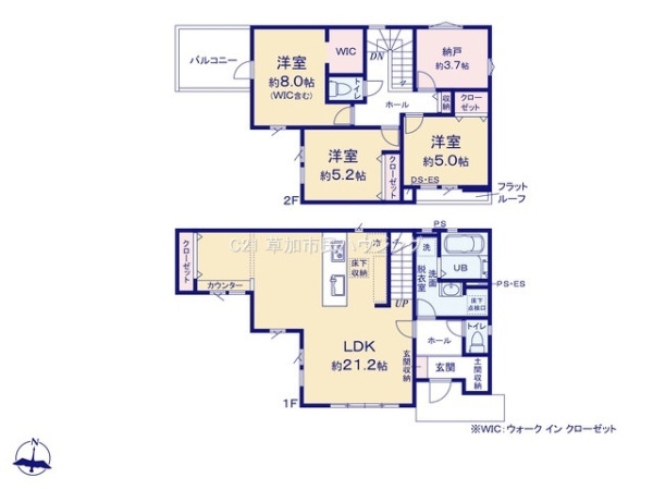 草加市清門3丁目　新築一戸建て　4期