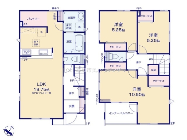 草加市谷塚仲町　新築一戸建て