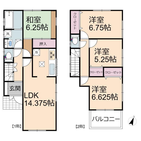 草加市北谷2丁目　中古一戸建て