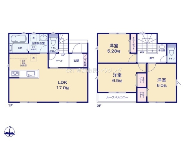草加市新里町　新築一戸建て　24　1期