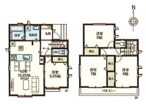 草加市長栄1丁目　新築一戸建て　第1期2号棟