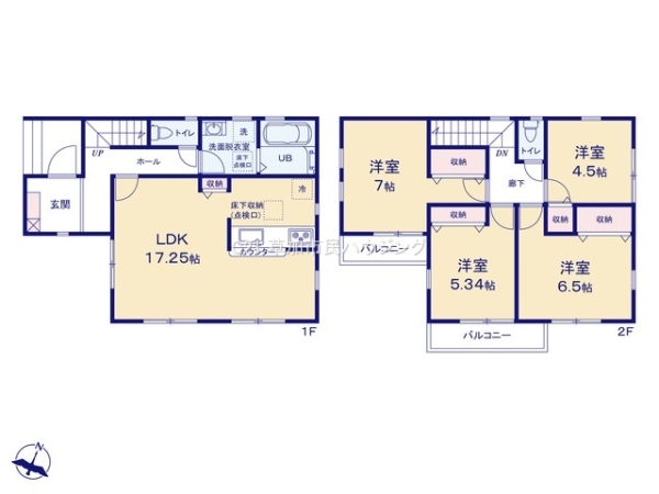 草加市柳島町　新築一戸建て　8期10号棟