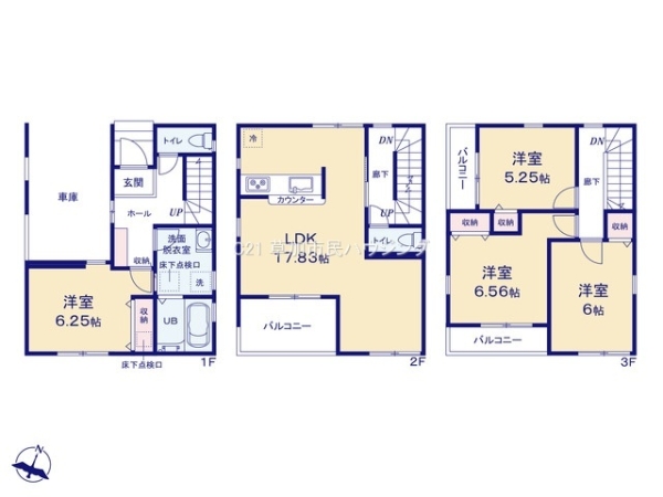 草加市旭町5丁目　新築一戸建て　3期
