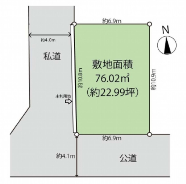 草加市吉町5丁目　売地