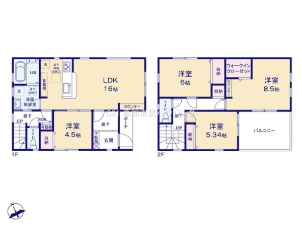 八潮市南川崎　新築一戸建て　11期2号棟