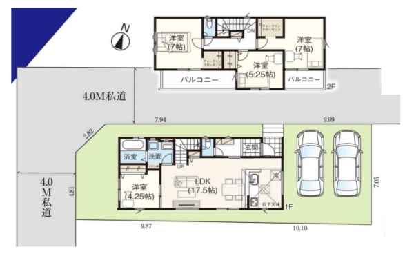 草加市八幡町 新築一戸建て 11期(区画図)