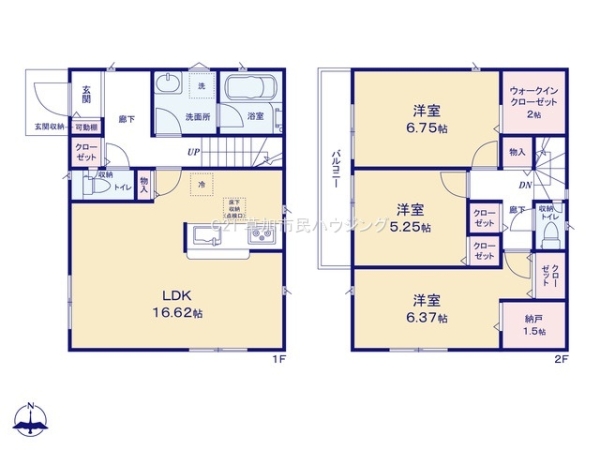 草加市谷塚町　新築一戸建て　第19