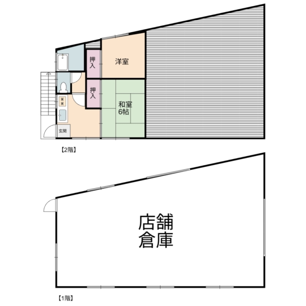 草加市稲荷3丁目　店舗付き戸建て