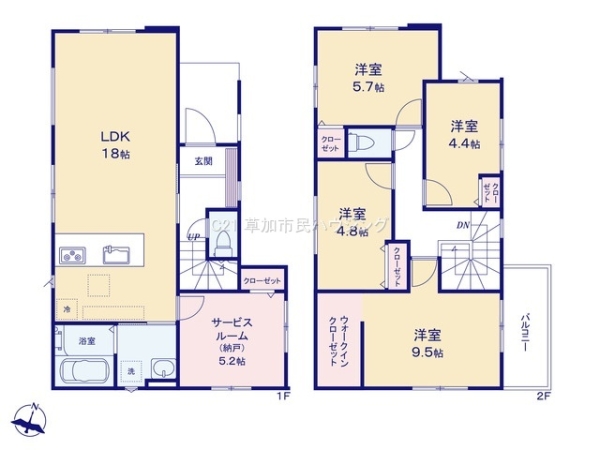 八潮市八潮7丁目　新築一戸建て　4期7号棟