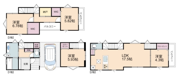 市川市市川南3丁目　新築一戸建て