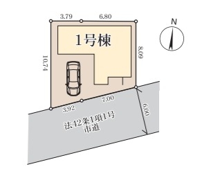 草加市稲荷3丁目　新築一戸建て　6期