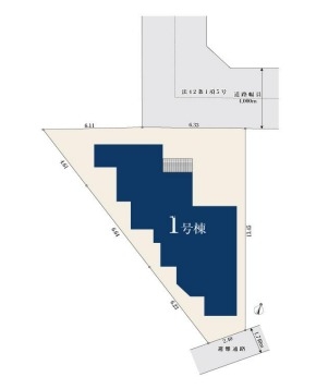 草加市花栗1丁目 新築一戸建て(区画図)