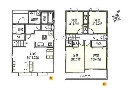 草加市清門2丁目　新築一戸建て　C号棟