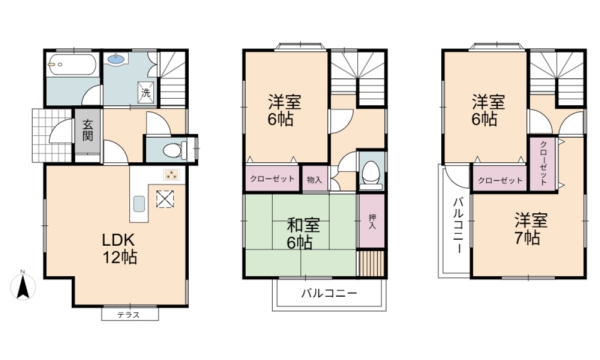 草加市氷川町の中古一戸建て