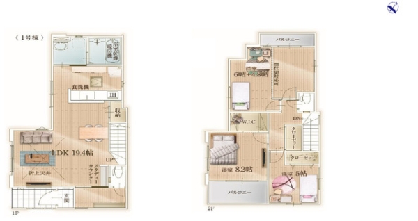 川口市安行藤八　新築一戸建て　5期