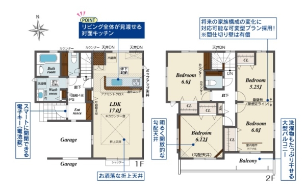 草加市新里町　新築一戸建て　1号棟