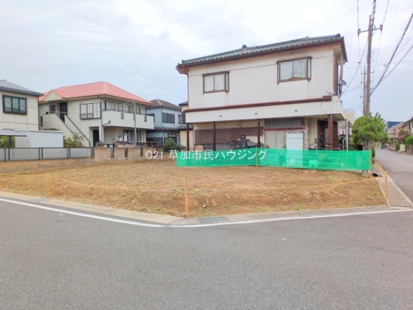 草加市稲荷4丁目の売土地
