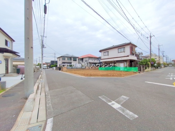 草加市稲荷4丁目の土地(現地土地写真)