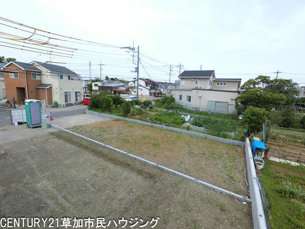 草加市谷塚上町の土地(現地土地写真)