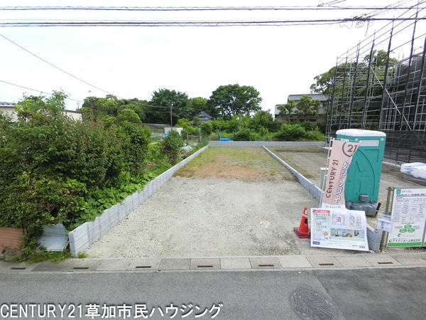 草加市谷塚上町の土地(現地土地写真)