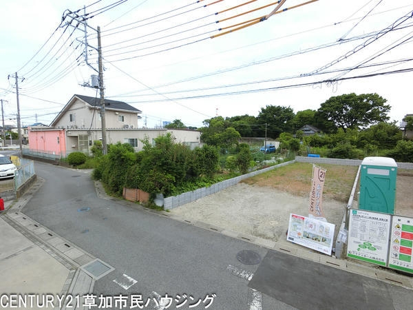 草加市谷塚上町の土地(現地土地写真)