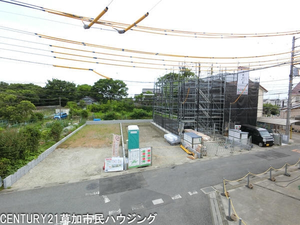 草加市谷塚上町の土地(現地土地写真)