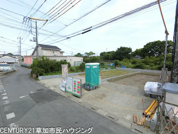 草加市谷塚上町の土地(現地土地写真)