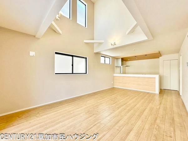 草加市氷川町 新築一戸建て 11期5号棟(リビング)