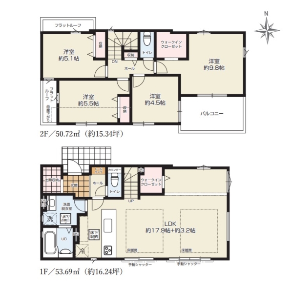 草加市谷塚町　新築一戸建て　25期