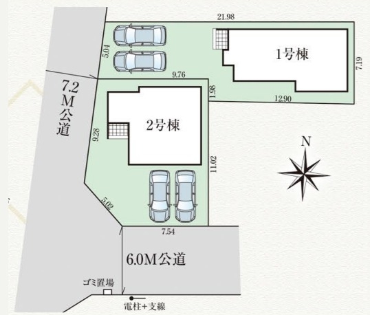 草加市稲荷4丁目　新築一戸建て　12期2号棟