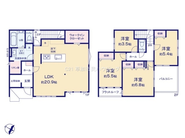 草加市青柳7丁目　新築一戸建て　10期
