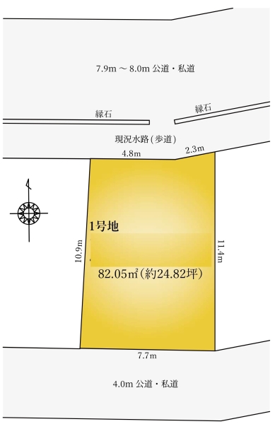 草加市新善町 売地 1期