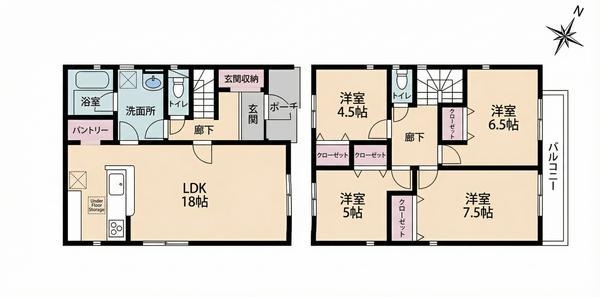 草加市瀬崎5丁目　新築一戸建て　第8　6号棟