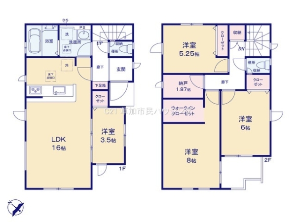 草加市稲荷5丁目　新築一戸建て　13期
