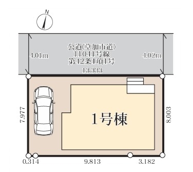 草加市清門3丁目　新築一戸建て