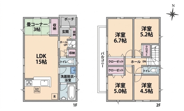 草加市苗塚町　新築一戸建て　第8