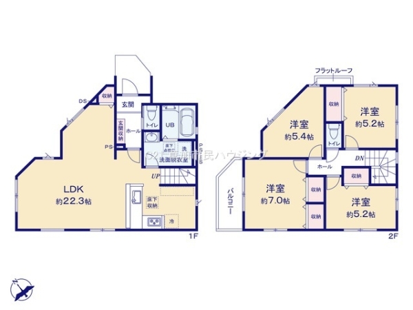 草加市新里町　新築一戸建て　7期