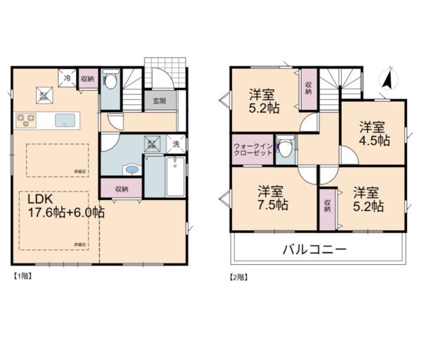 草加市谷塚町　新築一戸建て　26期2号棟