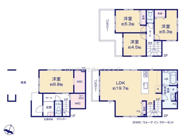 草加市新里町　新築一戸建て　6期