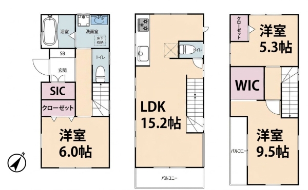 草加市八幡町　中古一戸建て