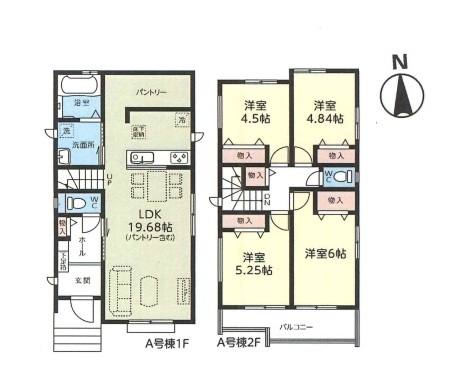 草加市氷川町　新築一戸建て　A号棟