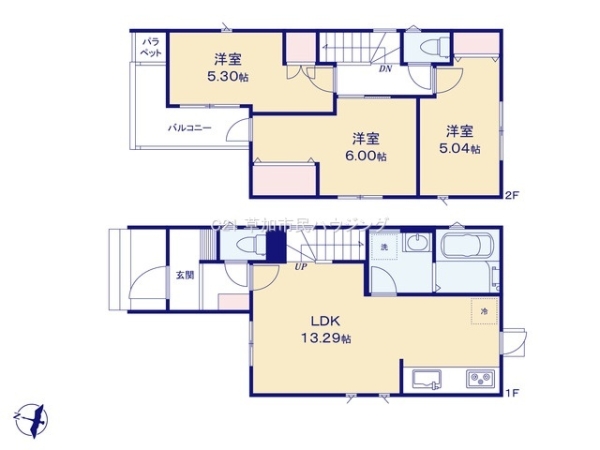 草加市小山2丁目　新築一戸建て