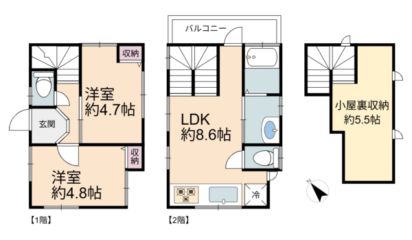 市川市下貝塚３丁目の中古一戸建て