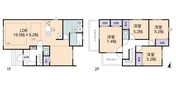 草加市北谷3丁目　新築一戸建て　11期1号棟