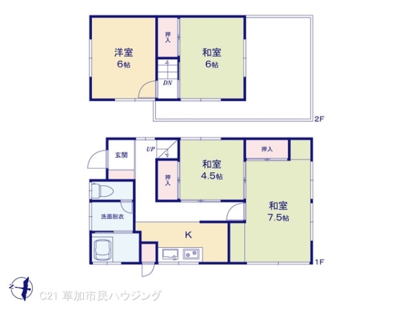 八潮市大字鶴ケ曽根の中古一戸建
