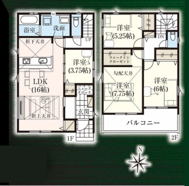 八潮市西袋 新築一戸建て 2期1号棟