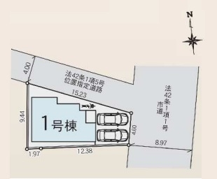 草加市花栗4丁目　新築一戸建て　3期