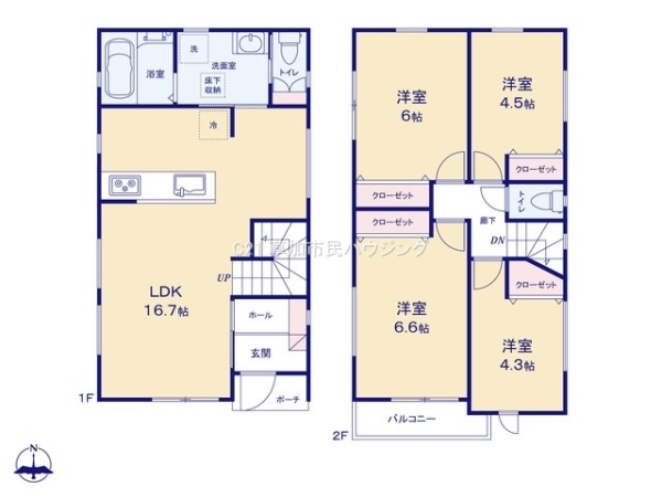 草加市氷川町　新築一戸建て